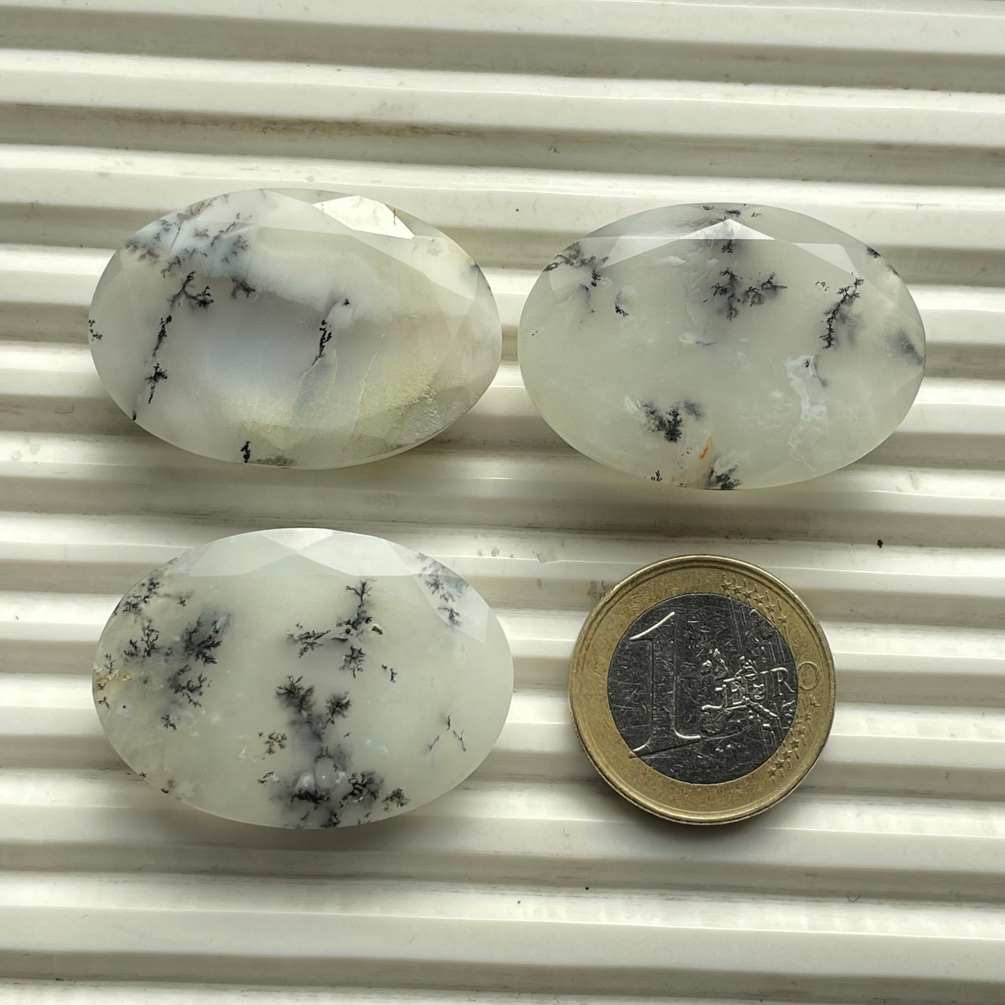 Natural Dendrite Opal 25x35 mm Oval Shape Faceted (Natural)