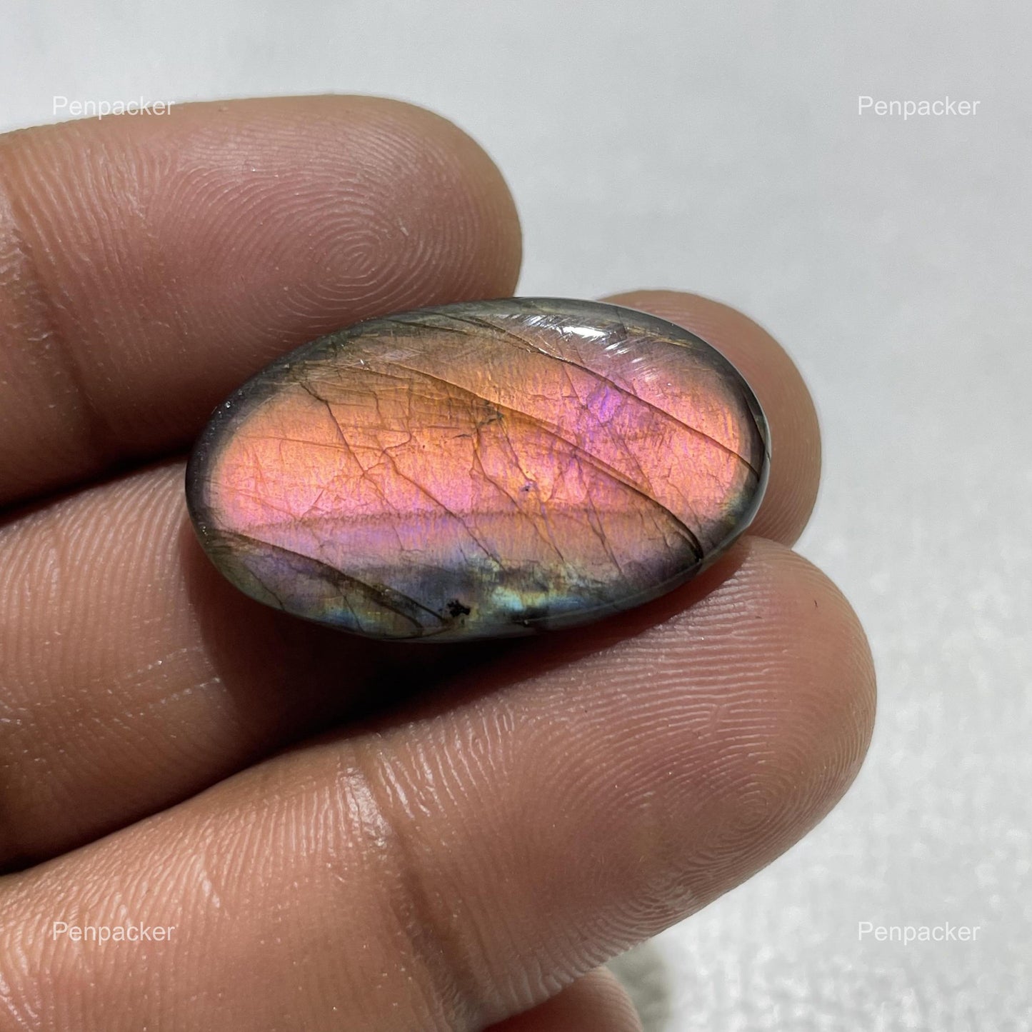 Multicolor Labradorite Oval Cabochon, - 28x16x5 MM, - 22.30, Loose Gemstone for Jewelry Making