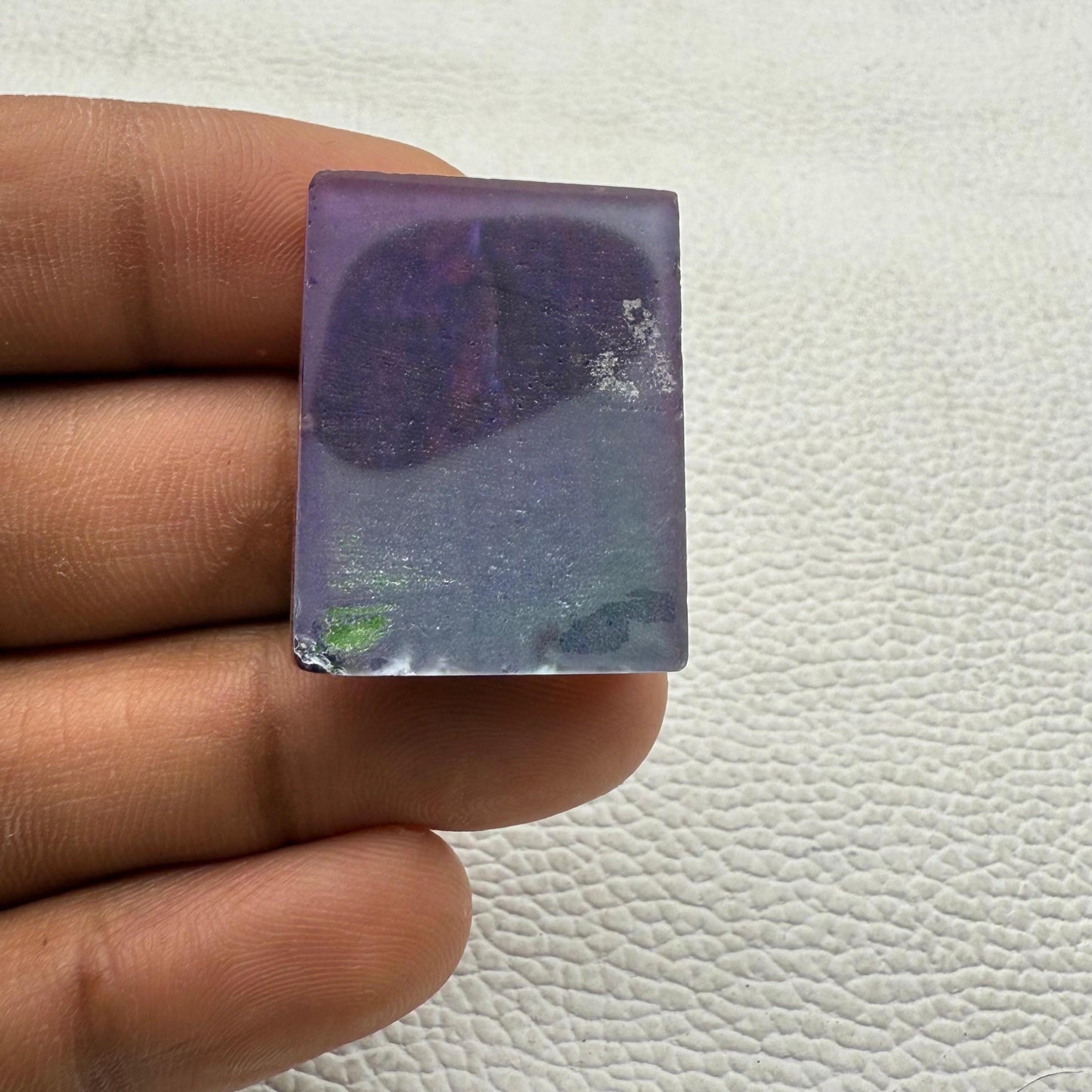 Multicolor Dico Glass Cushion Cabochon, 30x23x7 mm, 48.7 Cts, Loose Gemstone for Jewelry Making