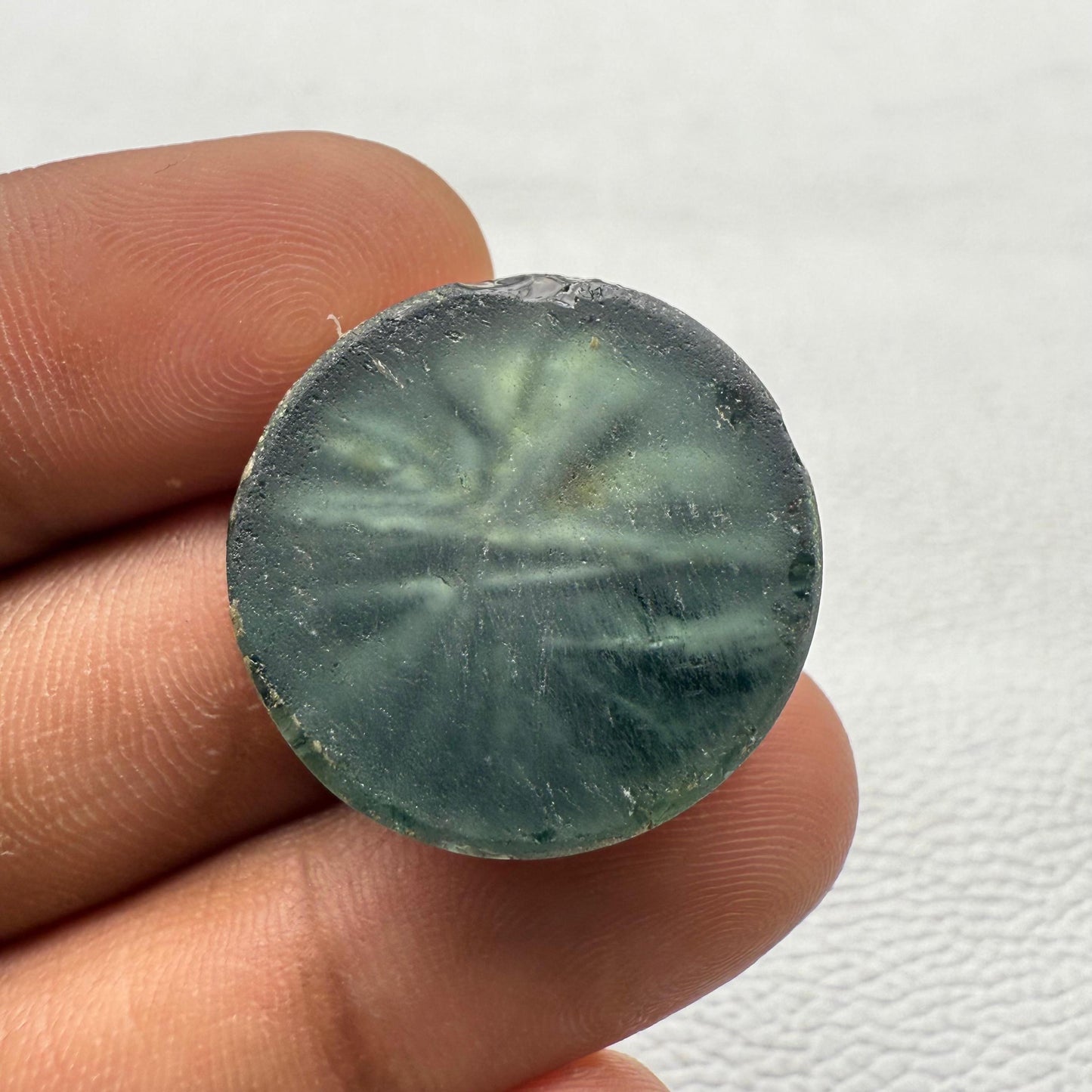 Dico Glass Cabochon, 20x20x7 mm, 35.9 Cts, Loose Gemstone for Jewelry Making