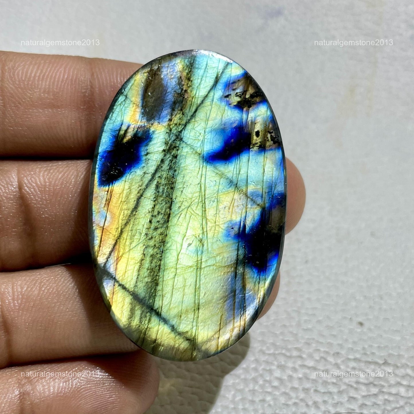 Natural Black White Dendritic Opal Round Cabochon, 24x4 mm, 21cts, Loose Gemstone for Jewelry Making