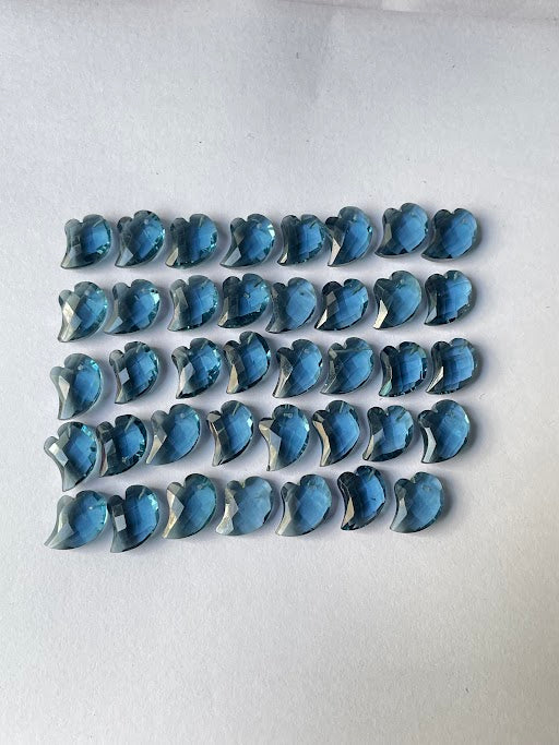 London Blue Topaz Faceted Nice Quality Free Size Briolette (Lab-Created)