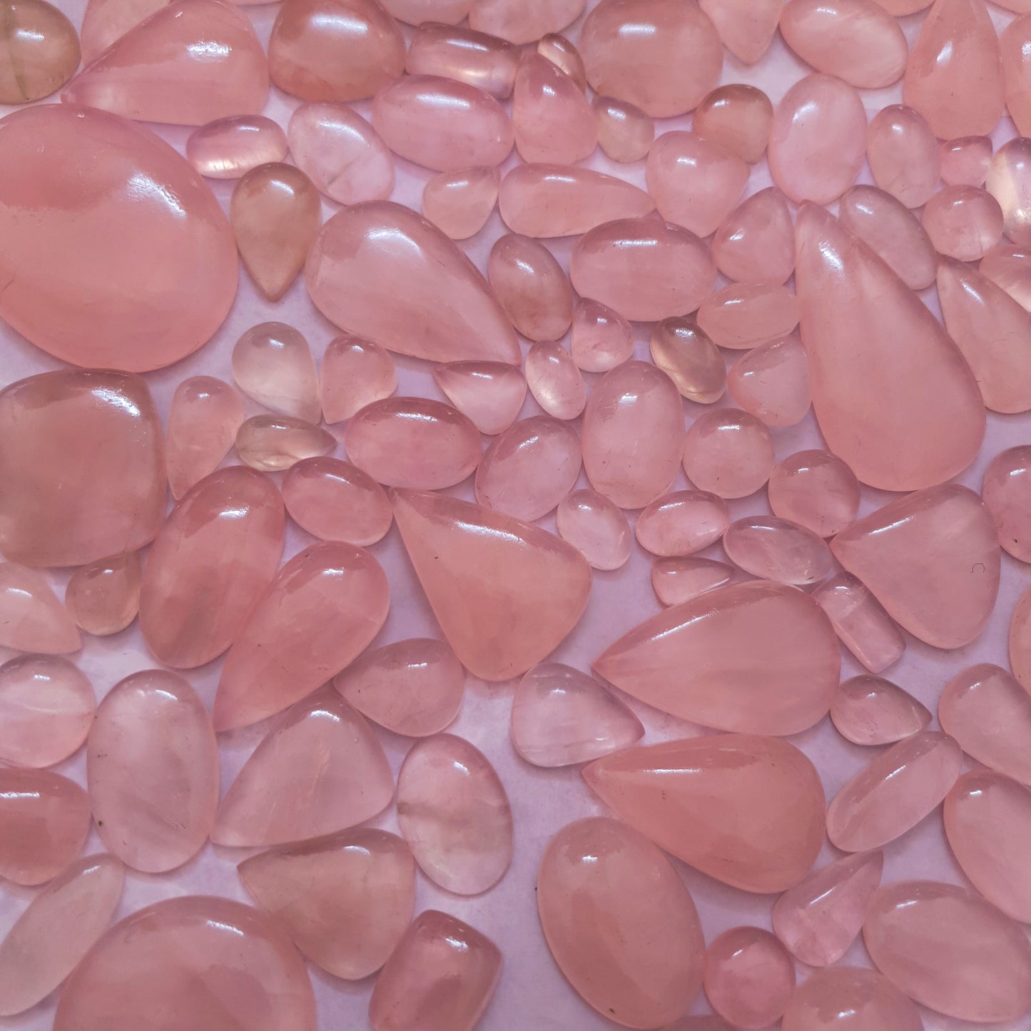 Natural Rose Quartz Cabochon (Natural)