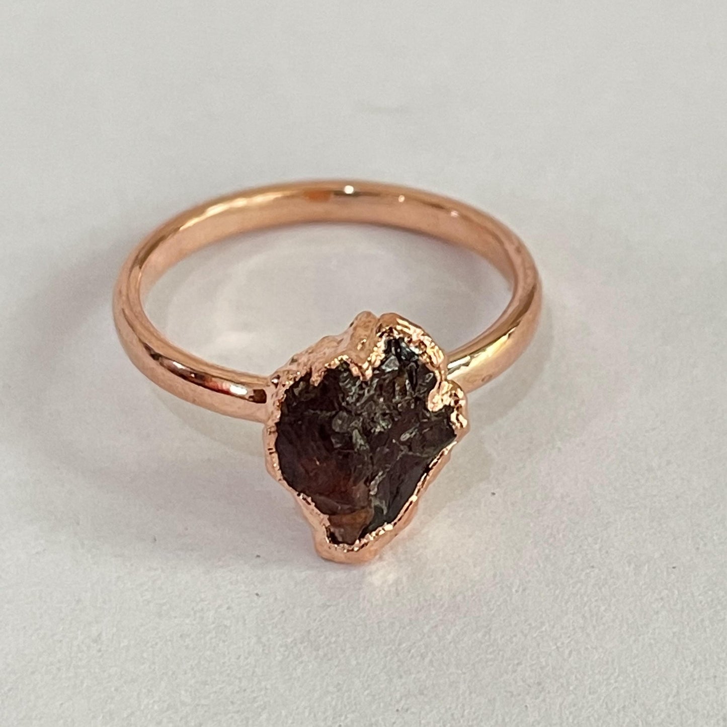 Brass Rings with Natural stones