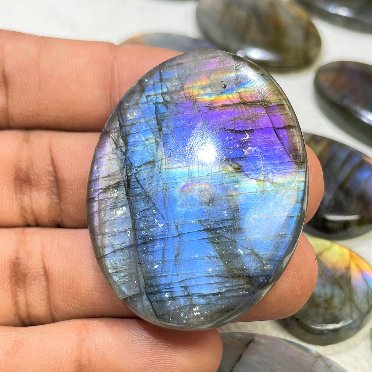 Natural Purple Labradorite Cabochon (Natural)