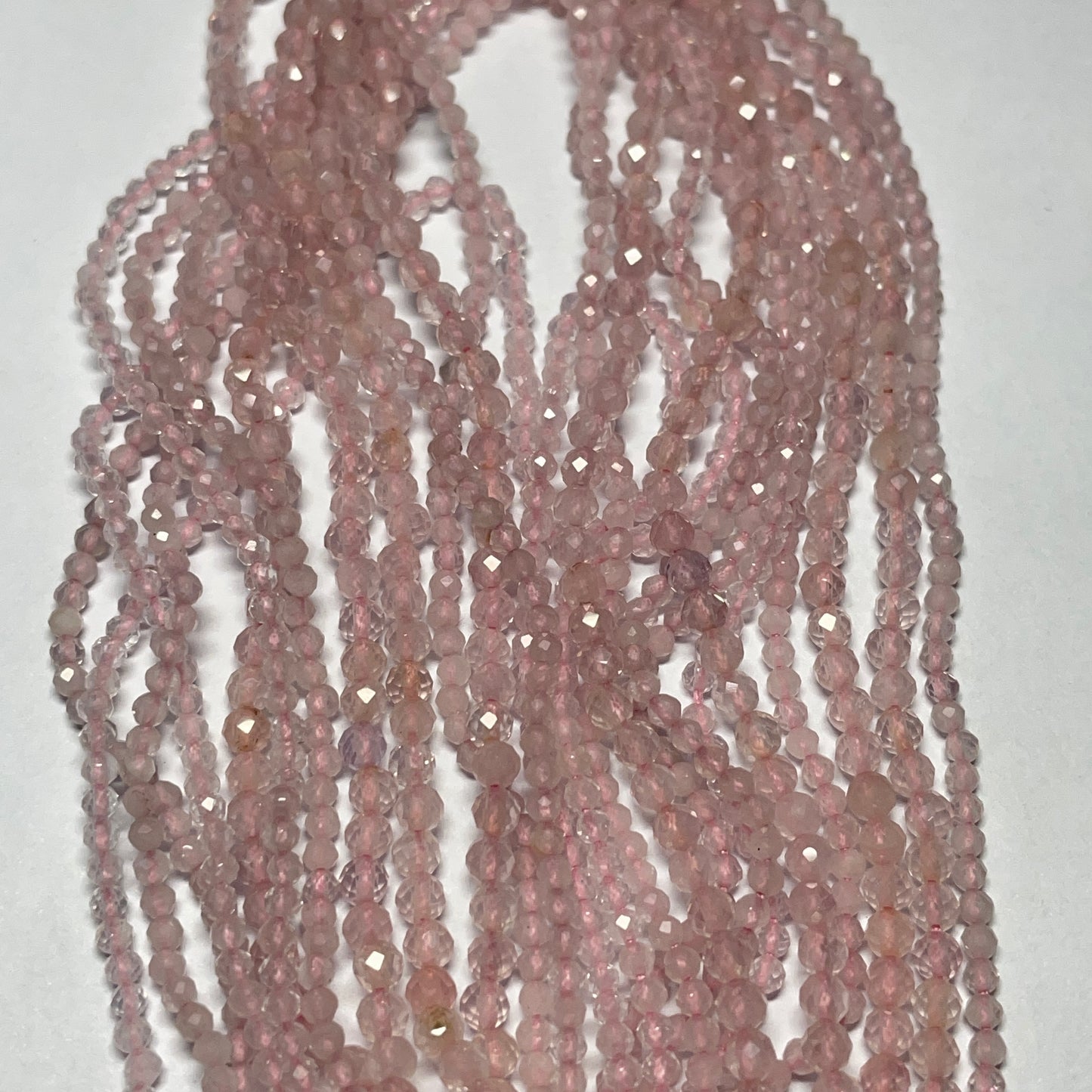Natural Morganite Faceted Cut Beads (Natural)