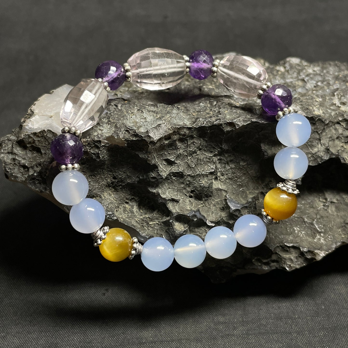 Natural Mix Stones Beads Bracelet