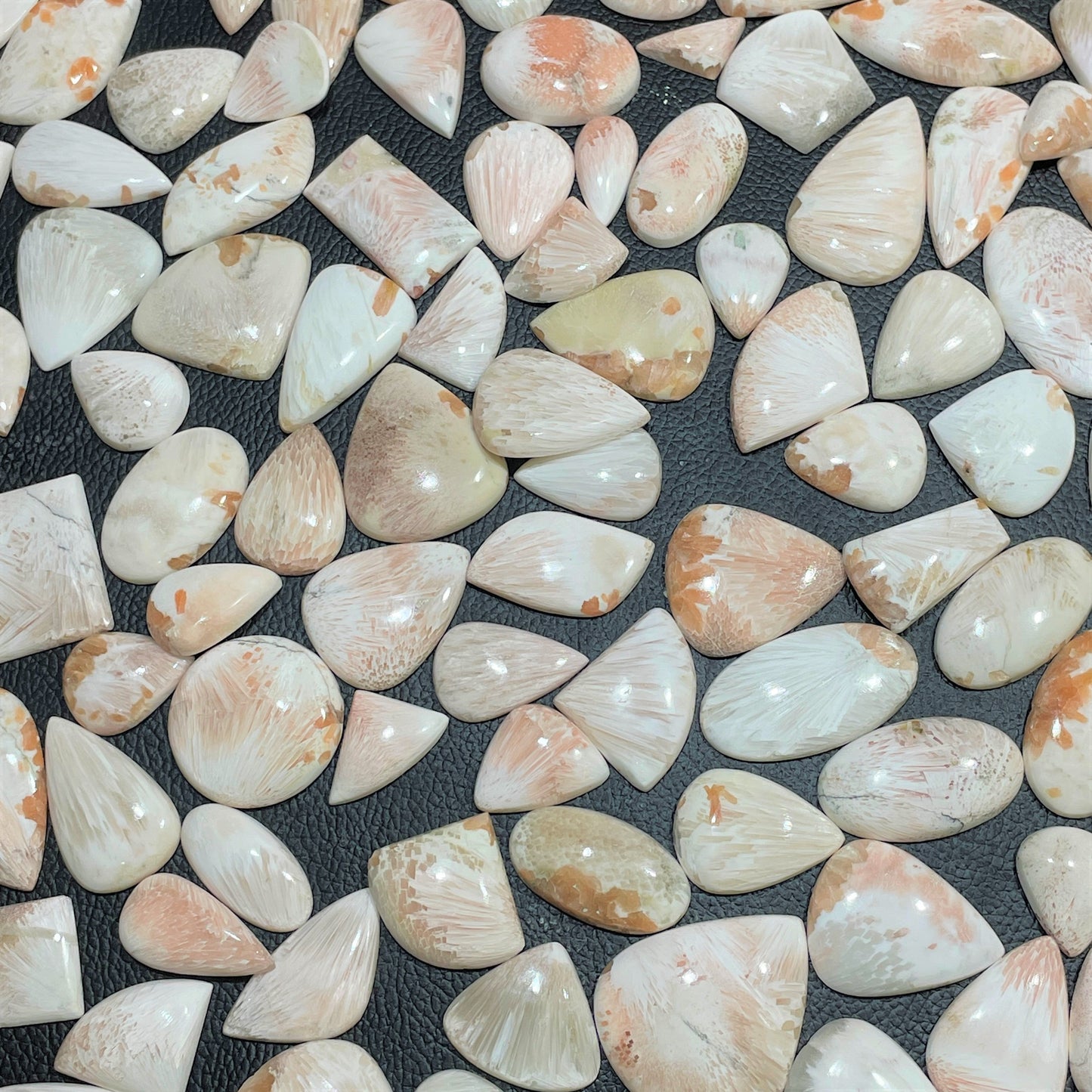 Natural Pink Scolecite Cabochon (Natural)