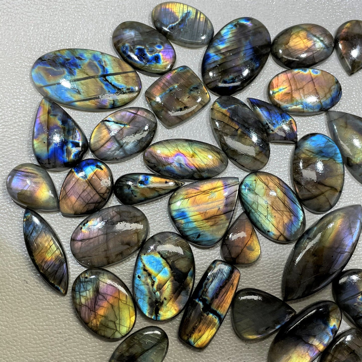 Natural Labradorite (Multi Purple) Cabochon (Natural)