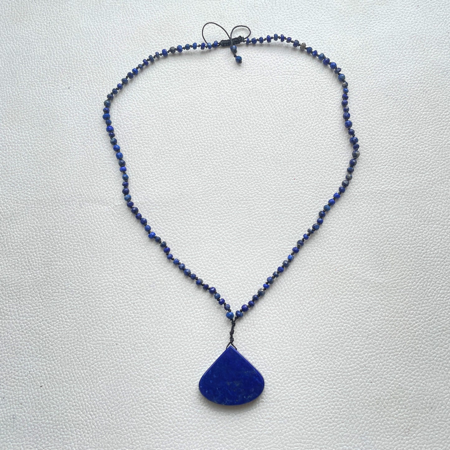 Natural Lapis with big Piece Necklace (Natural)