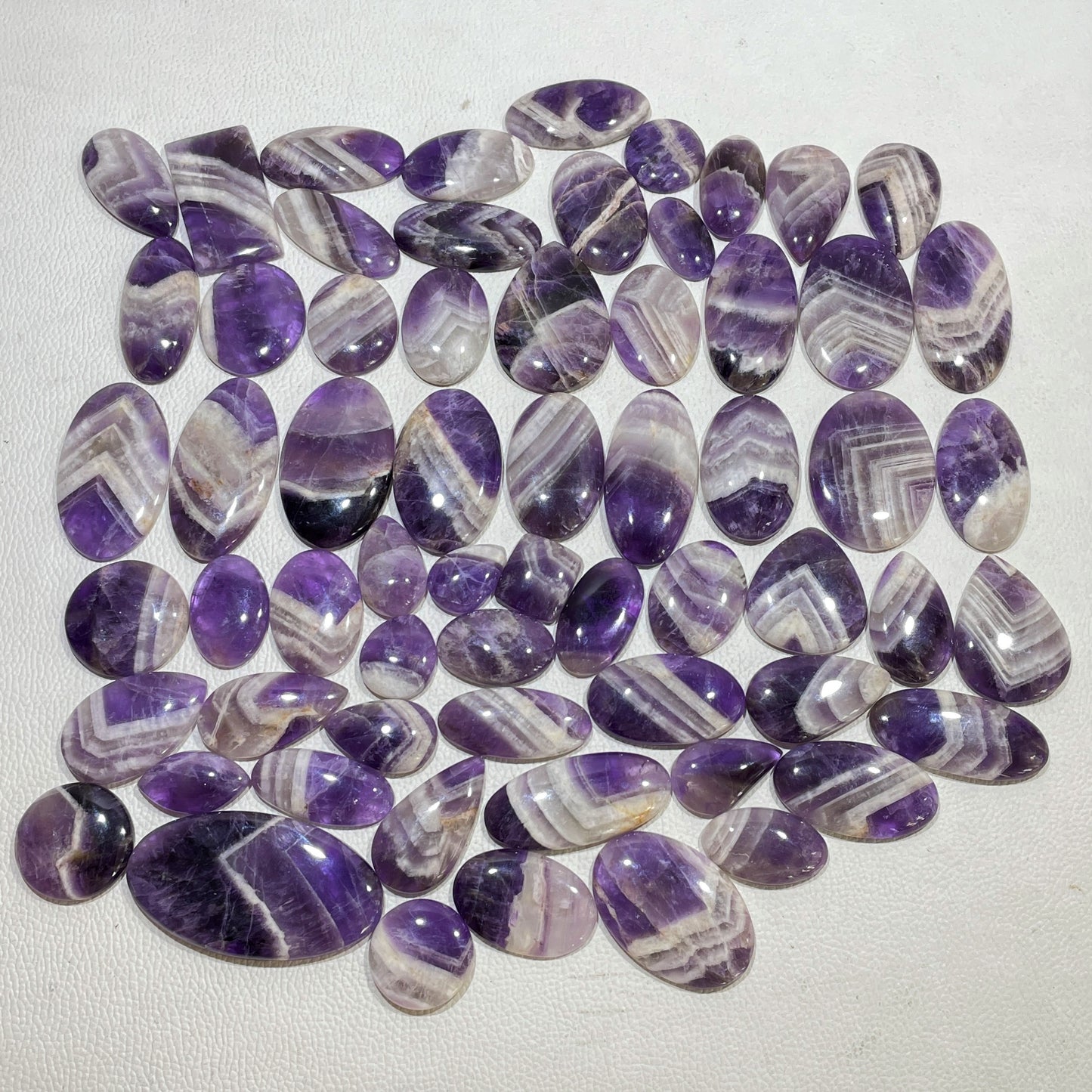 Natural Amethyst Lace Agate Cabochon (Natural)