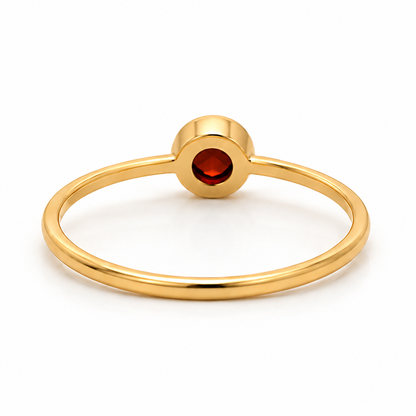 Natural Garnet Sterling Silver Ring, January Birthstone Jewellery, Handmade Ring, Engagement Ring, Anniversary Ring, Vintage Ring,