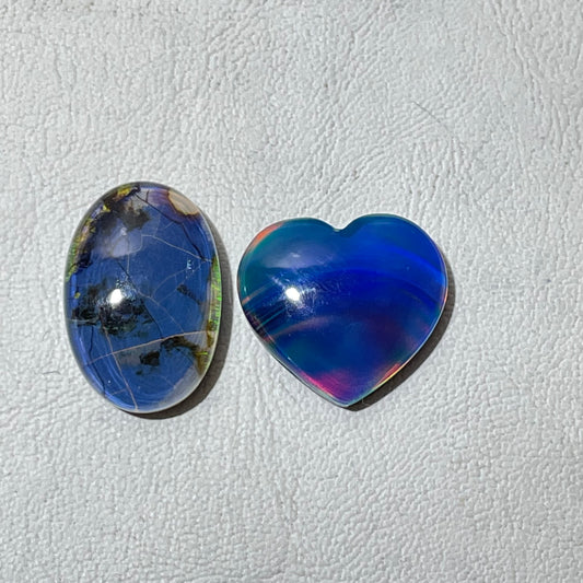 Australian opal Doubled Cabochon (Lab-Created)