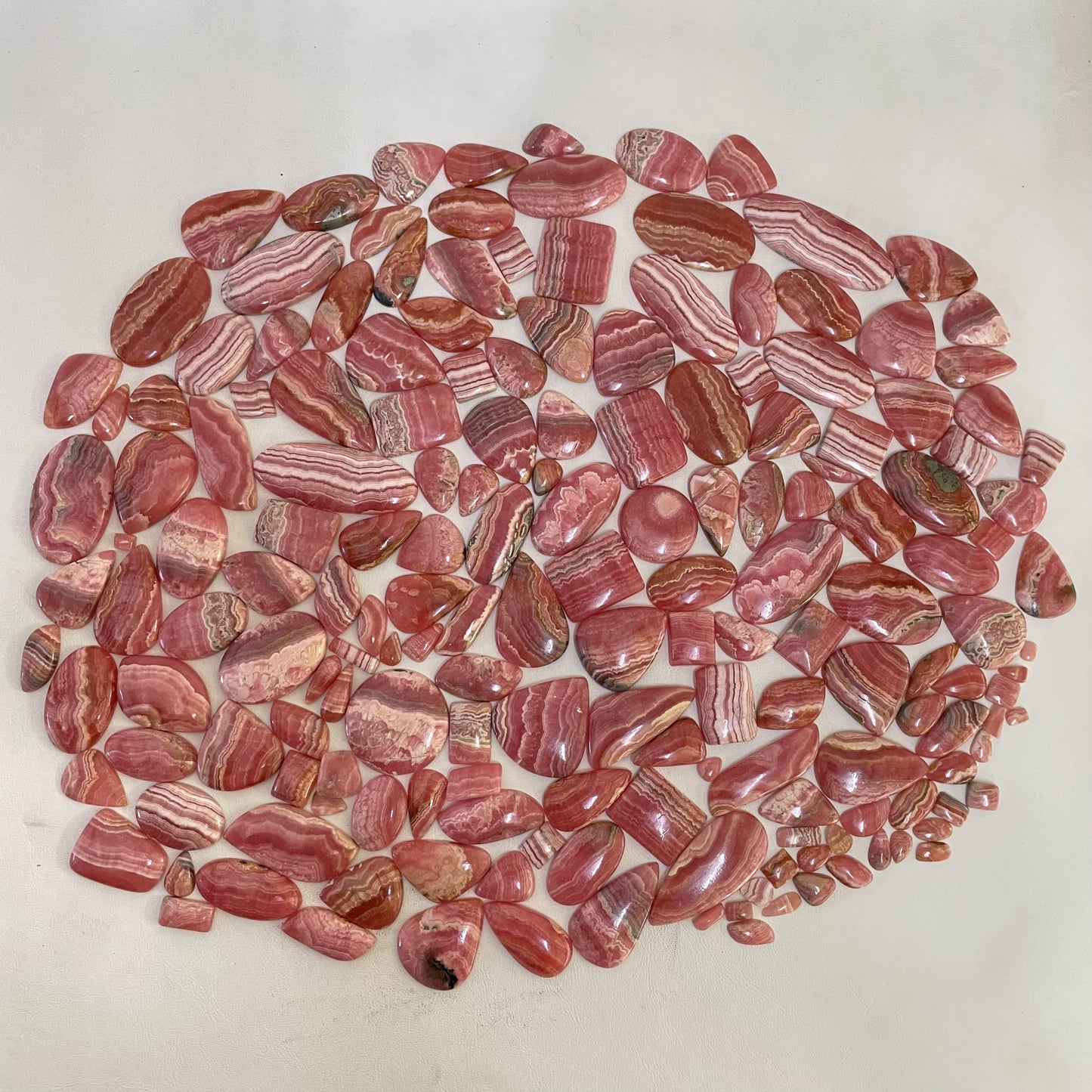 Natural Rhodochrosite Cabochon - Handcrafted Gemstone Jewelry, Healing Crystal, Pink Gemstone (Natural)
