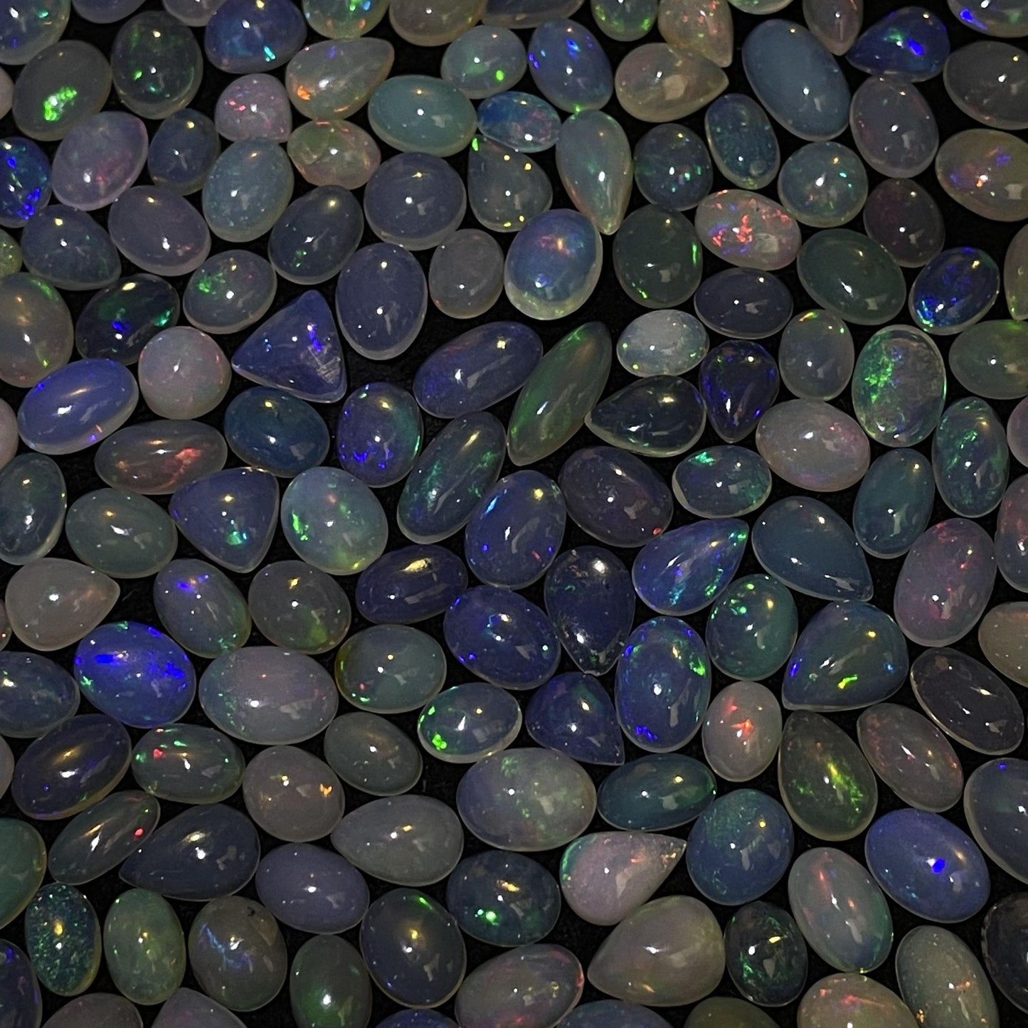 Beauty Natural Ethiopian Opal Cabochon: Average Size of 1.2 cts