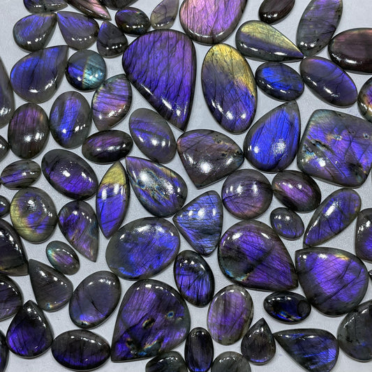 Natural Labradorite Purple Fire Cabochon (Natural)