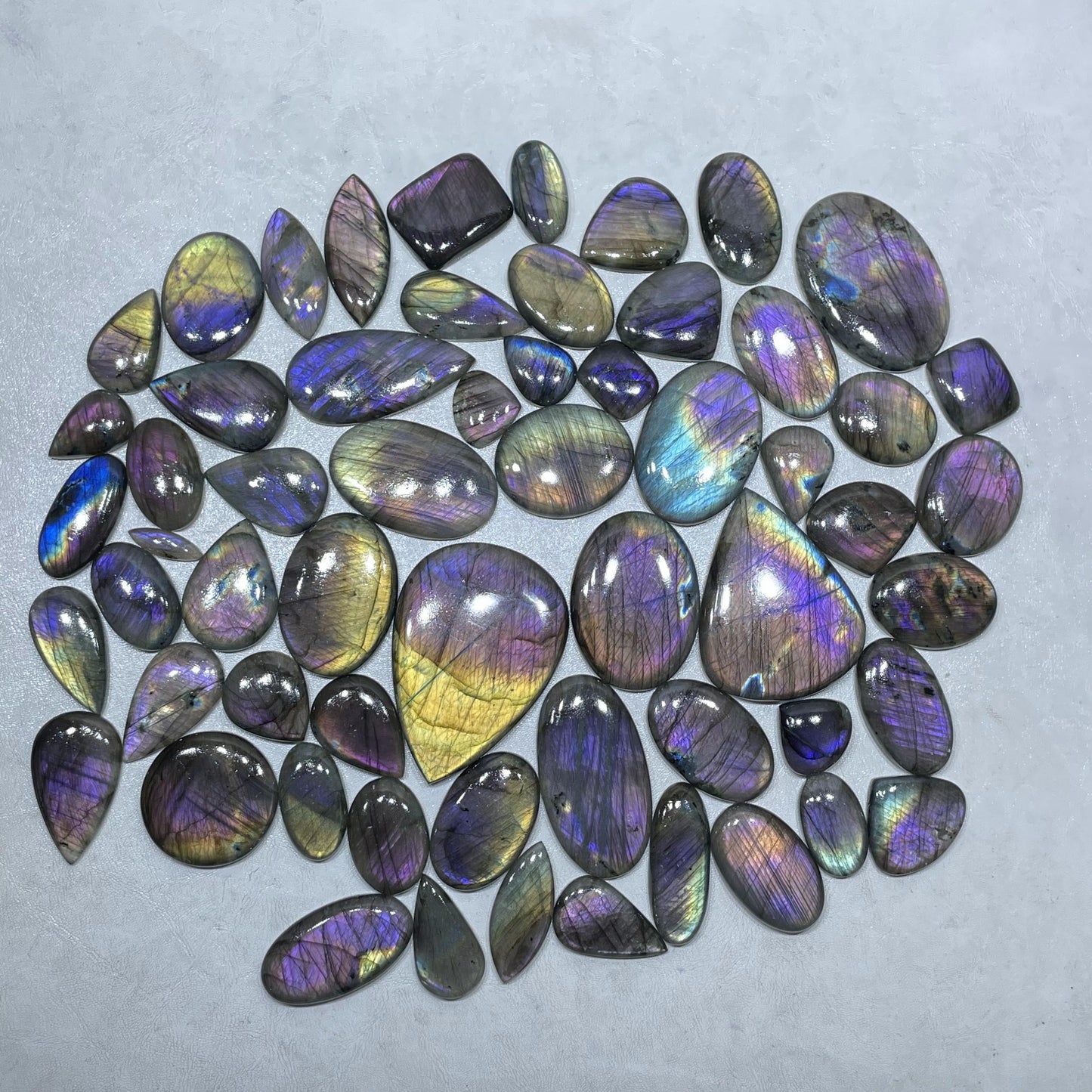 Natural Labradorite Purple Fire Cabochon (Natural)