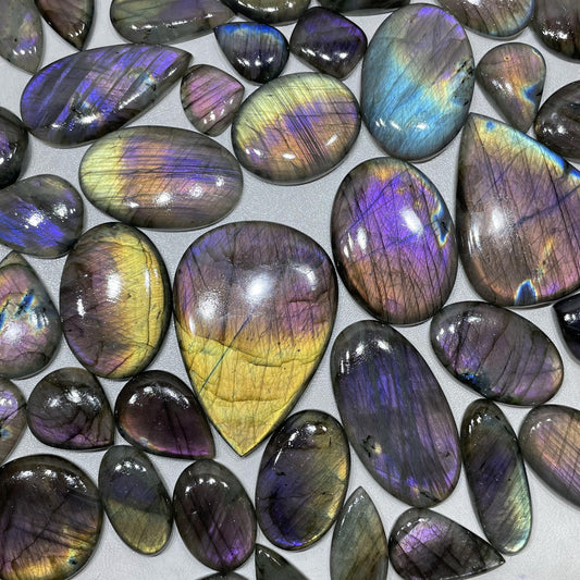 Natural Labradorite Purple Fire Cabochon (Natural)