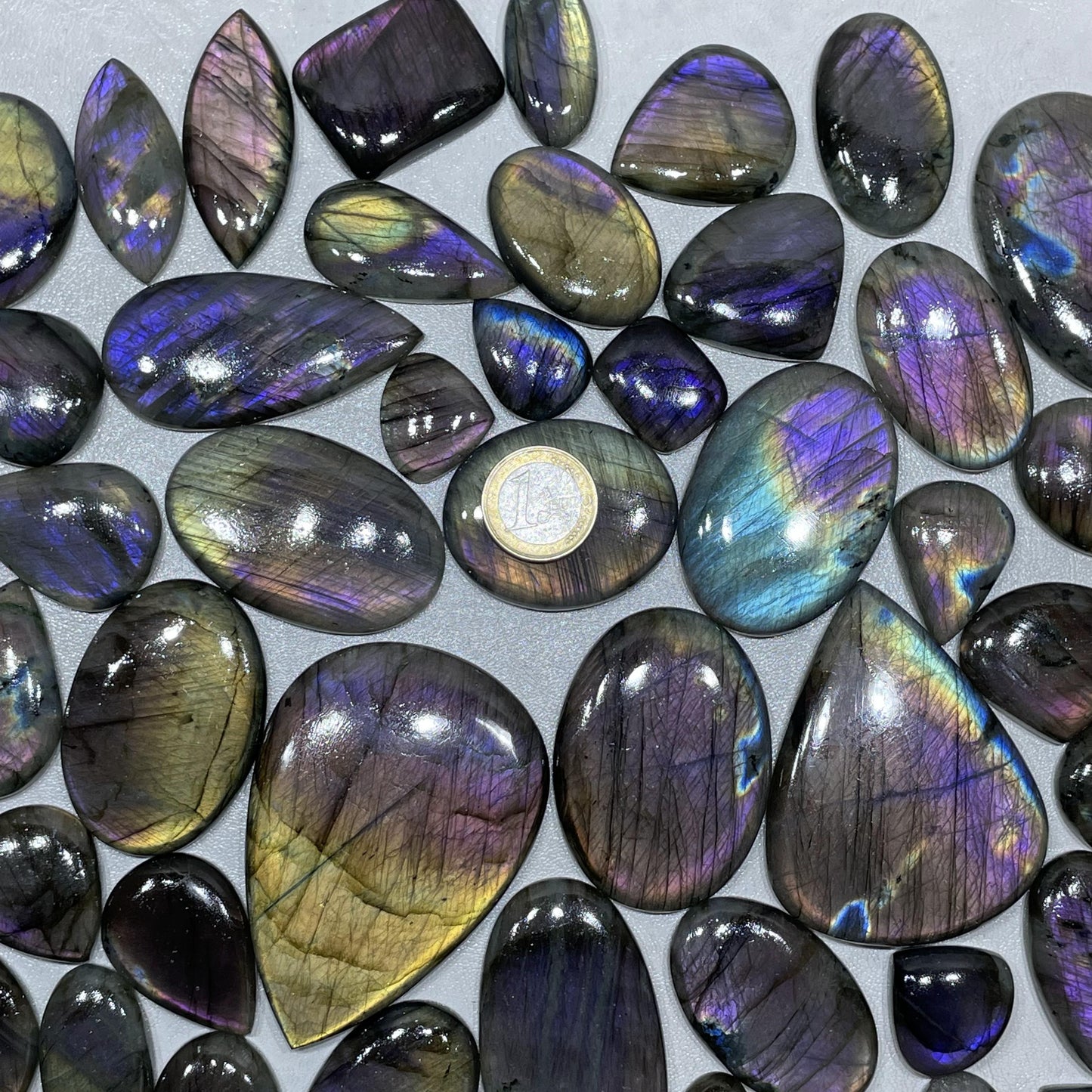 Natural Labradorite Purple Fire Cabochon (Natural)