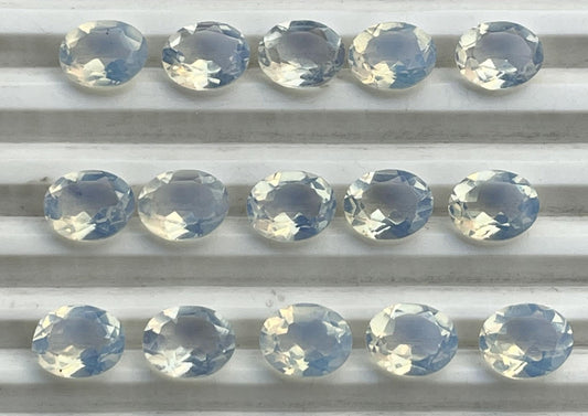 Opalite Faceted Nice Quality (8-10 mm) Oval Shape (Lab-Created)