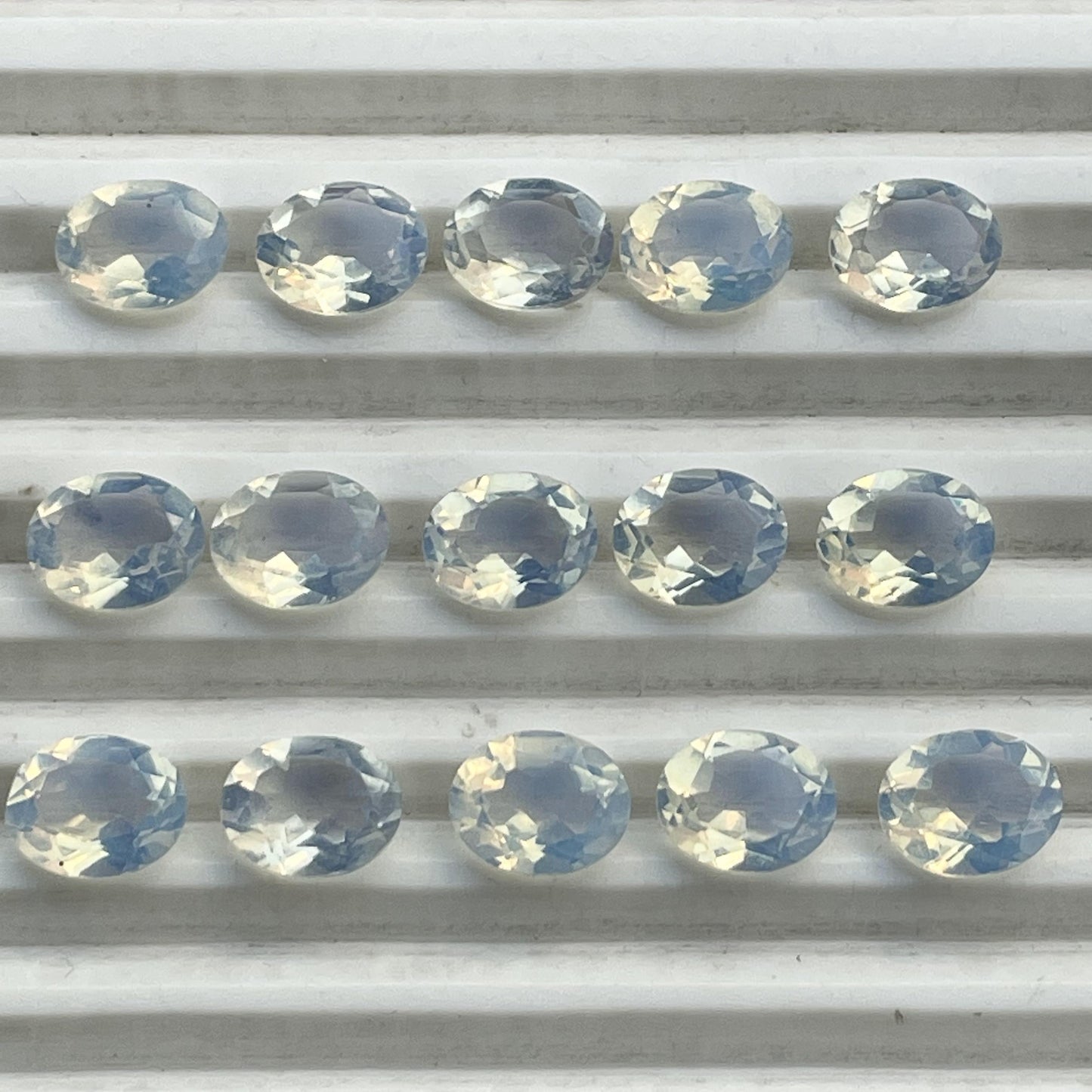 Opalite Faceted Nice Quality (8-10 mm) Oval Shape (Lab-Created)