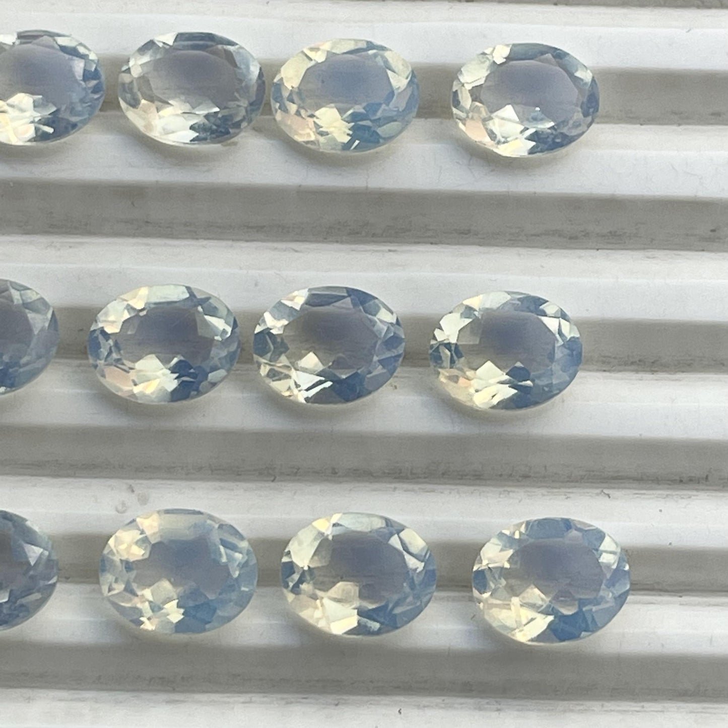 Opalite Faceted Nice Quality (8-10 mm) Oval Shape (Lab-Created)