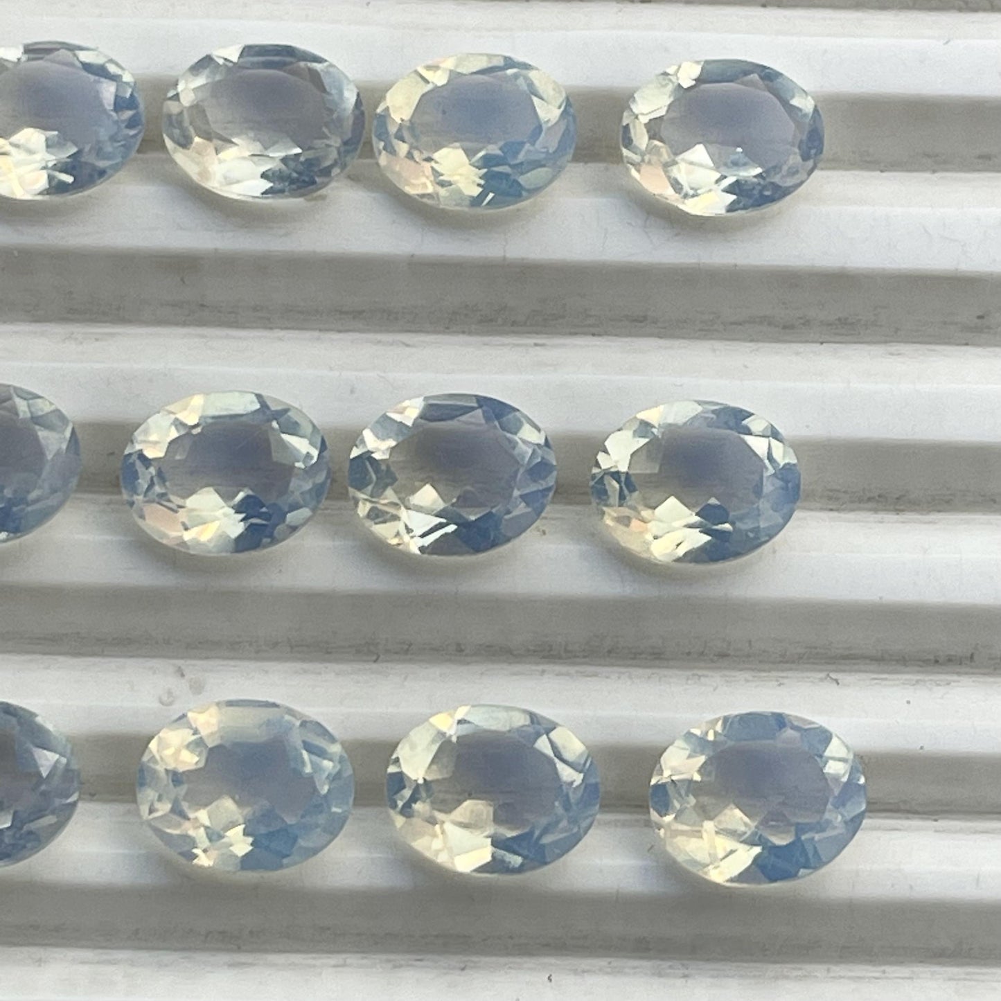 Opalite Faceted Nice Quality (8-10 mm) Oval Shape
