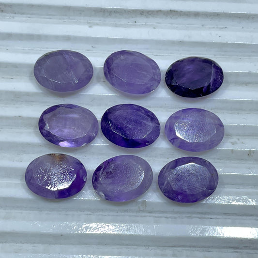 Natural Amethyst 12x16 mm Oval Shape Faceted (Natural)