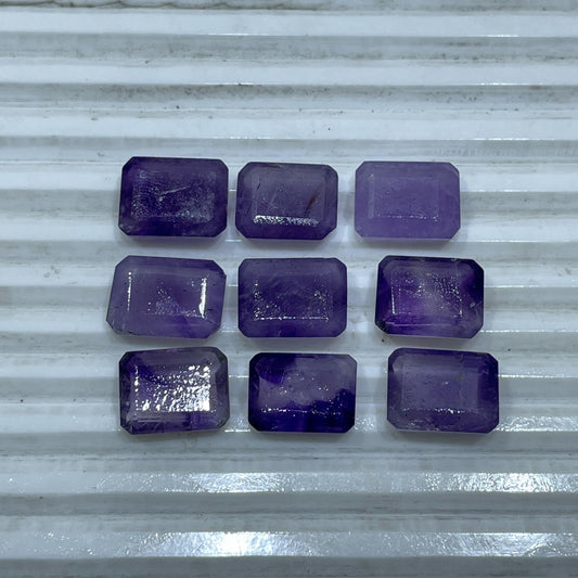 Natural Amethyst 12x16 mm Baguette Shape Faceted (Natural)