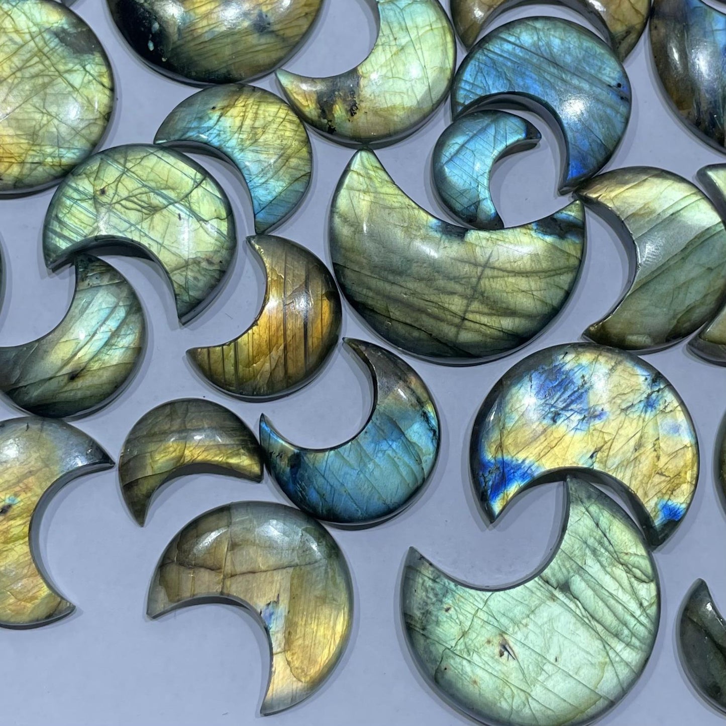 Natural Labradorite Crescent Shape (Natural)