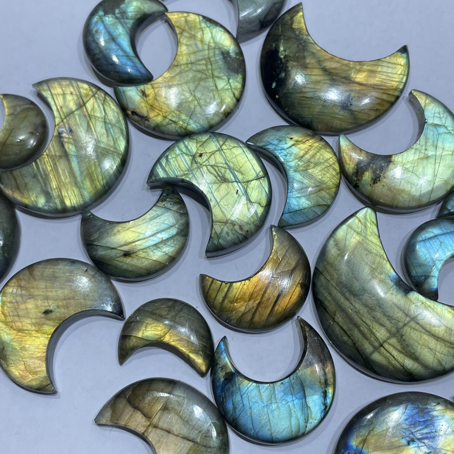 Natural Labradorite Crescent Shape (Natural)