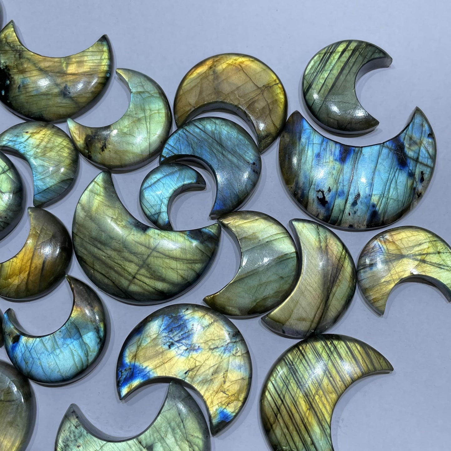 Natural Labradorite Crescent Shape (Natural)