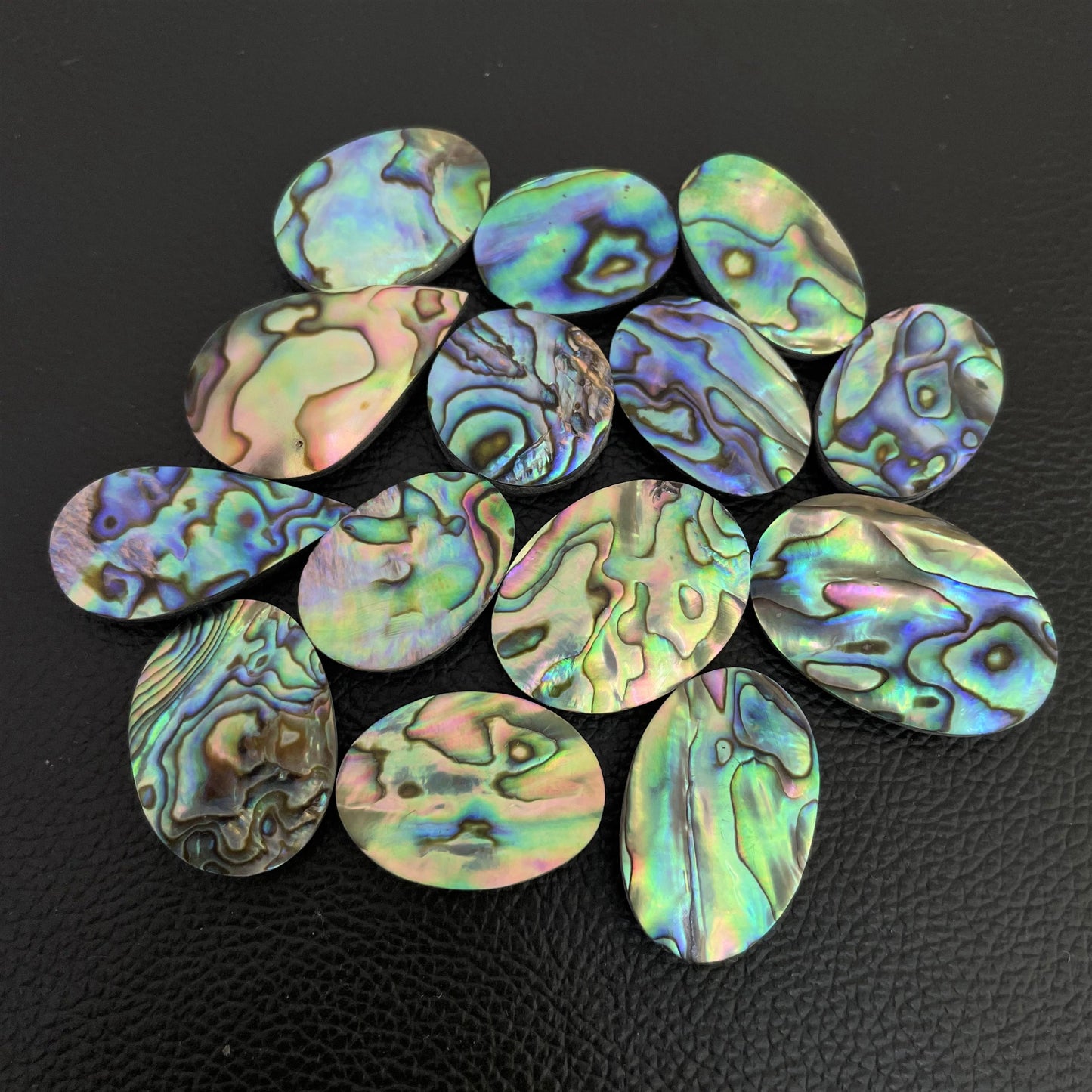 Natural Abalone Shell Cabochon (Doublet)