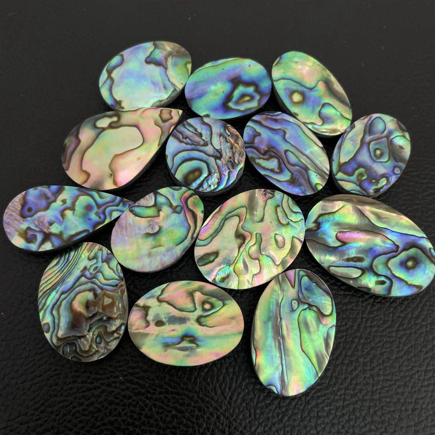 Natural Abalone Shell Cabochon (Doublet)