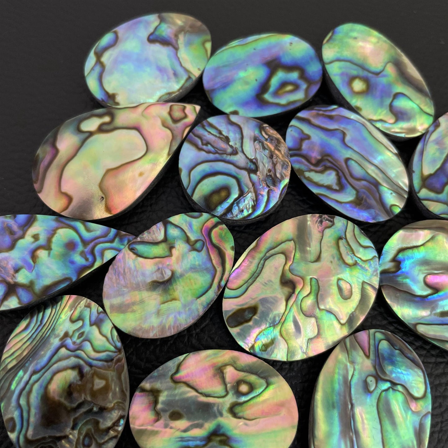 Natural Abalone Shell Cabochon (Doublet)