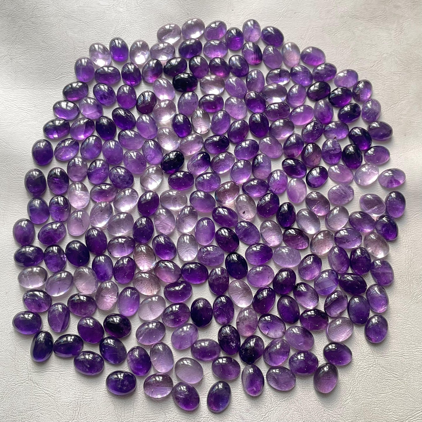 Beautiful Purple Amethyst 12x16 mm Oval Cabochon (Natural)