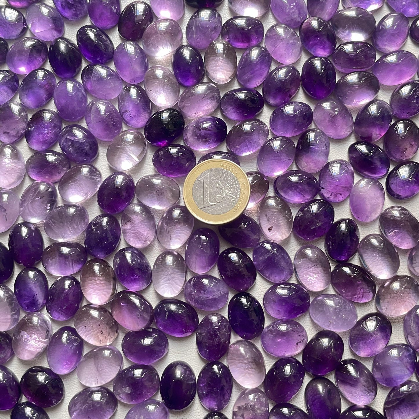 Beautiful Purple Amethyst 12x16 mm Oval Cabochon (Natural)