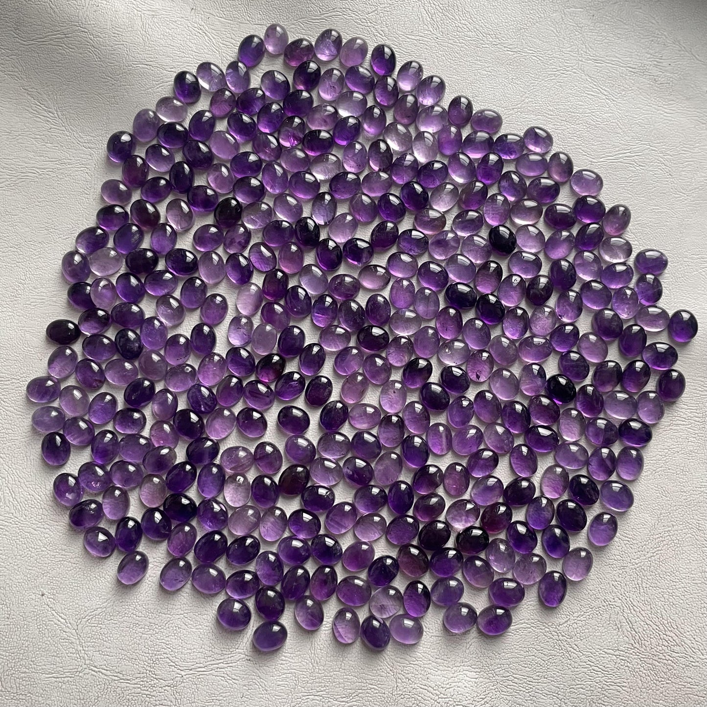 Purple Amethyst 8x10 mm Oval Cabochon (Natural)