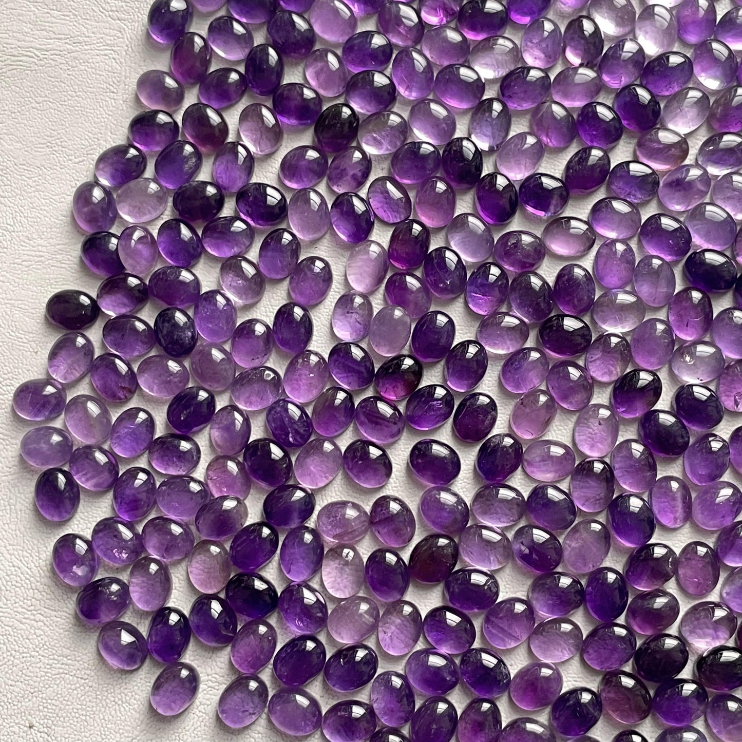 Purple Amethyst 8x10 mm Oval Cabochon (Natural)