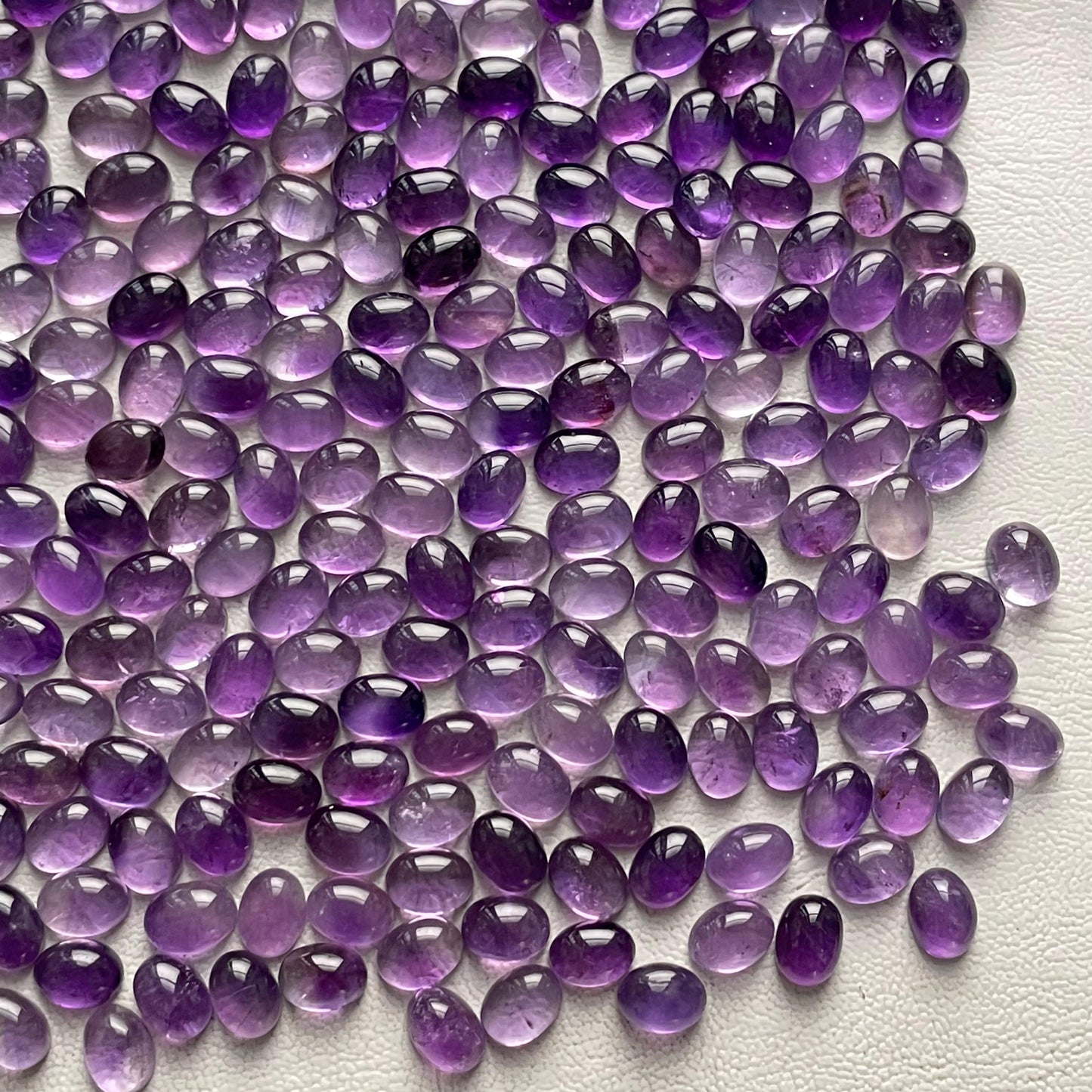 Natural Purple Amethyst 6x8 mm Oval Cabochon