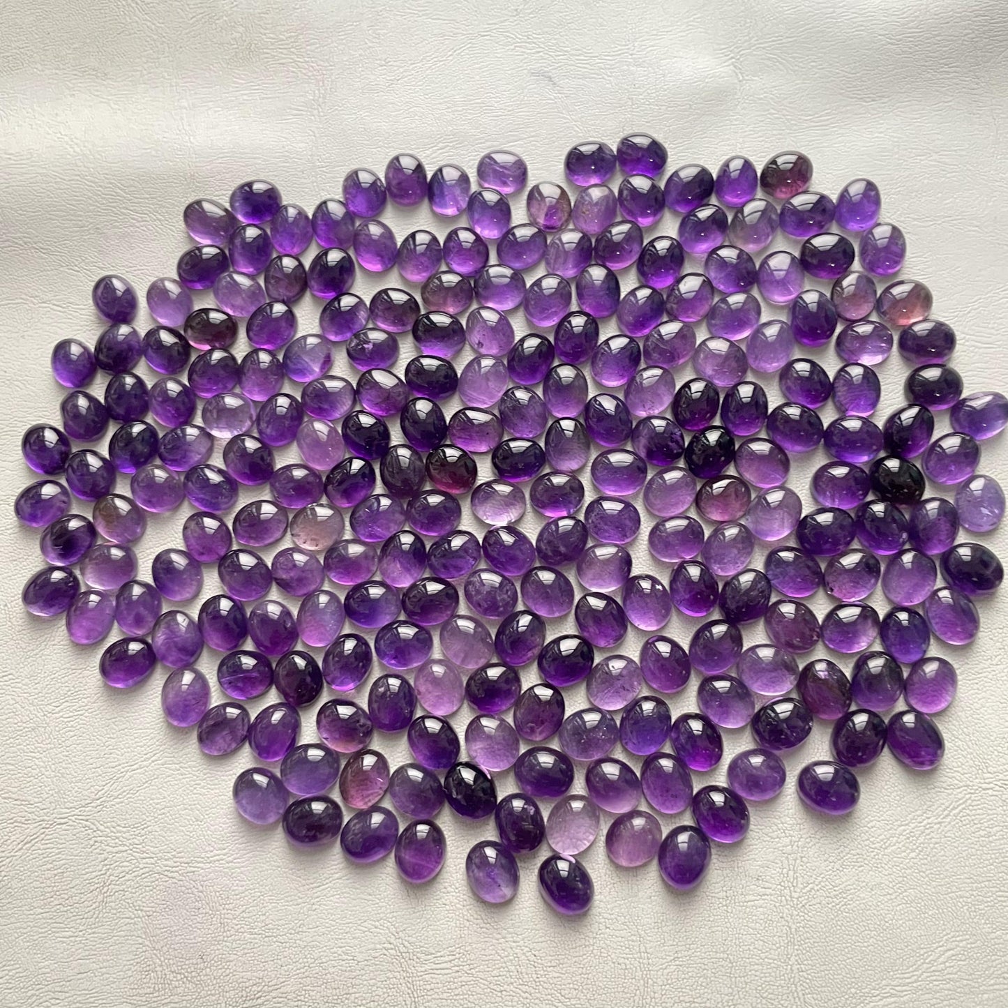 Beautiful Purple Amethyst 10x12 mm Oval Cabochon (Natural)