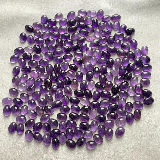 Beautiful Purple Amethyst 10x14 mm Oval Cabochon (Natural)