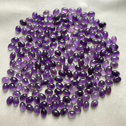 Beautiful Purple Amethyst 10x14 mm Oval Cabochon