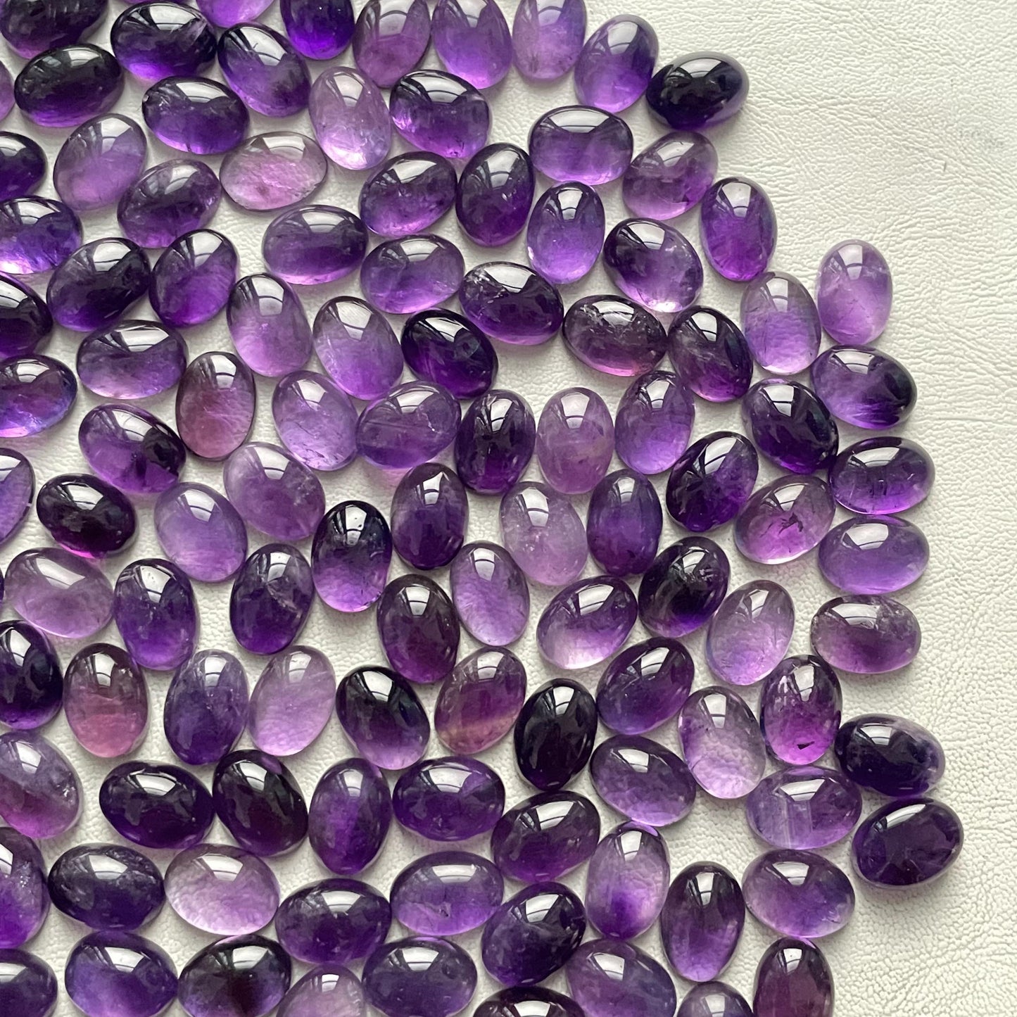 Beautiful Purple Amethyst 10x14 mm Oval Cabochon