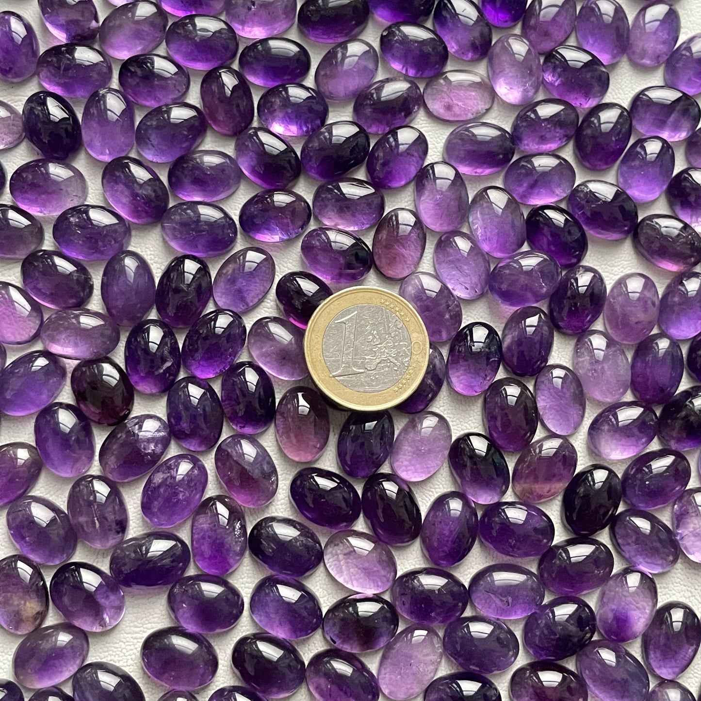 Beautiful Purple Amethyst 10x14 mm Oval Cabochon (Natural)