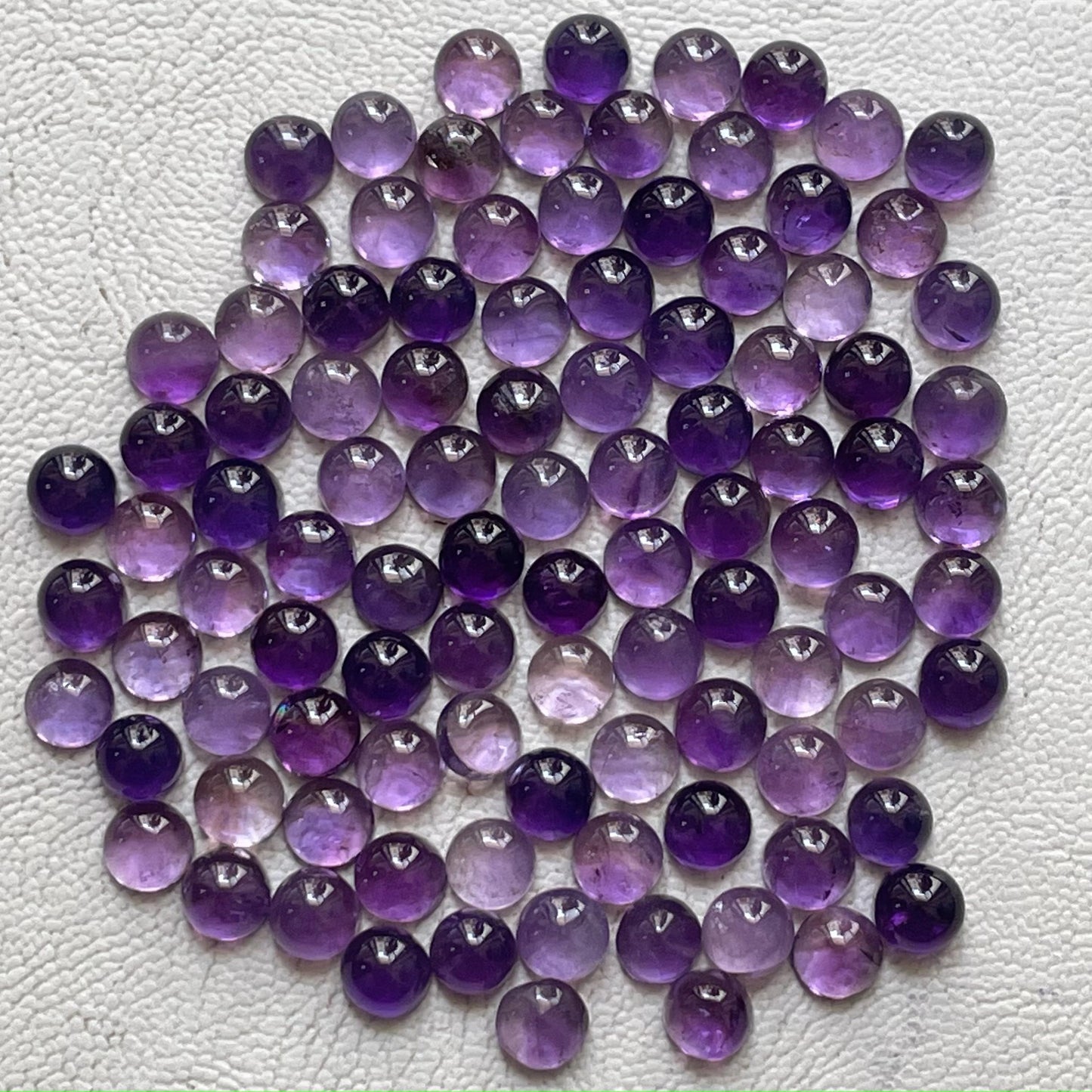 Beautiful Purple Amethyst 5 mm Round Cabochon