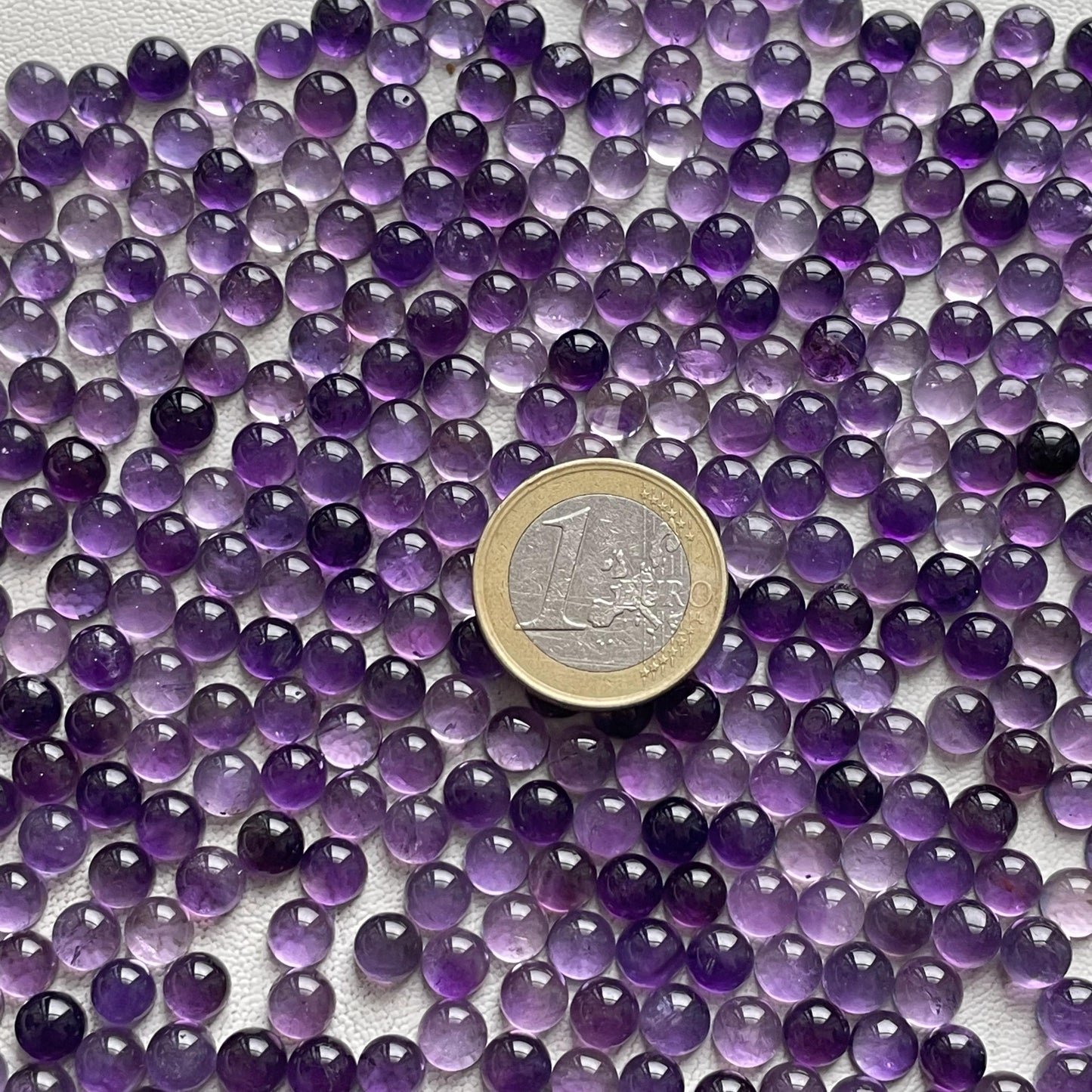 Amazing Purple Amethyst 6 mm Round Cabochon (Natural)