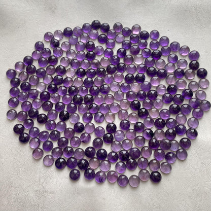 Amazing Purple Amethyst 12 mm Round Cabochon (Natural)