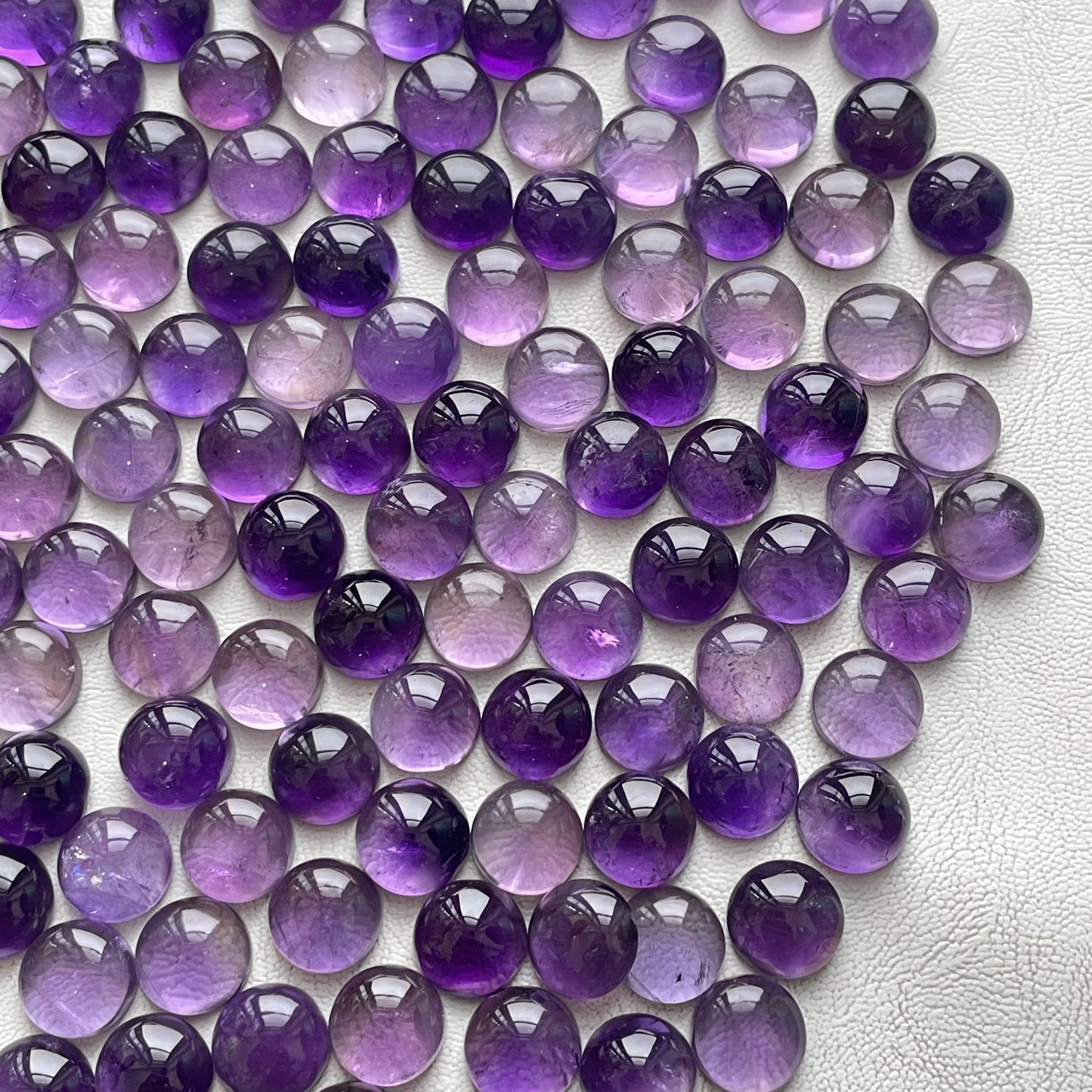 Amazing Purple Amethyst 12 mm Round Cabochon (Natural)