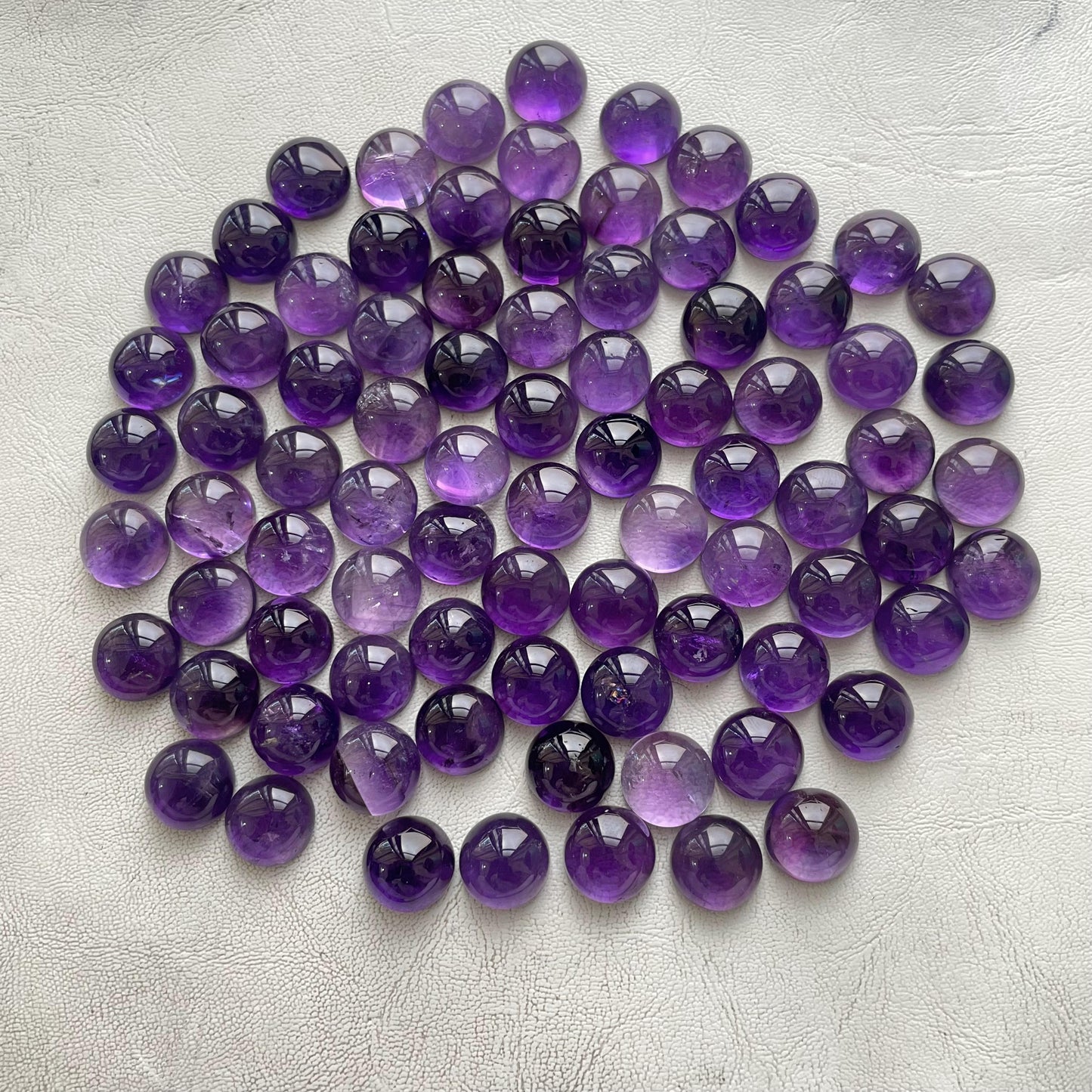 Purple Amethyst 14 mm Round Cabochon (Natural)
